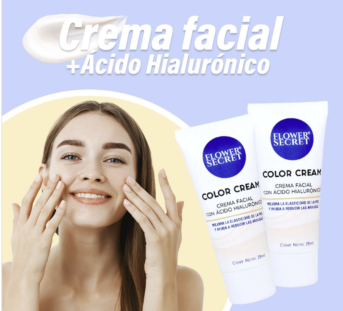 ✨ Crema Facial con Ácido Hialurónico 35 ml – Hidratación Profunda y Efecto Rejuvenecedor ✨
